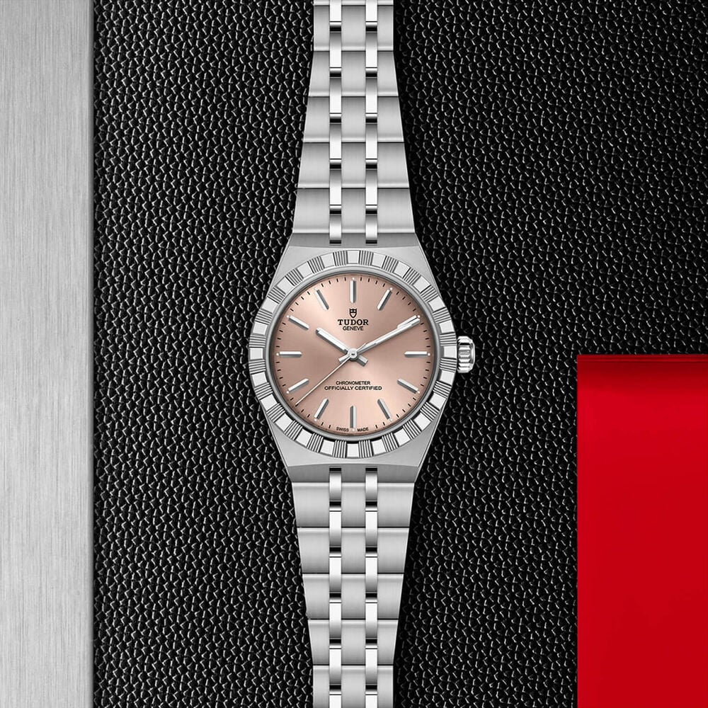TUDOR Royal 30mm Salmon Dial Stainless Steel Bracelet Watch