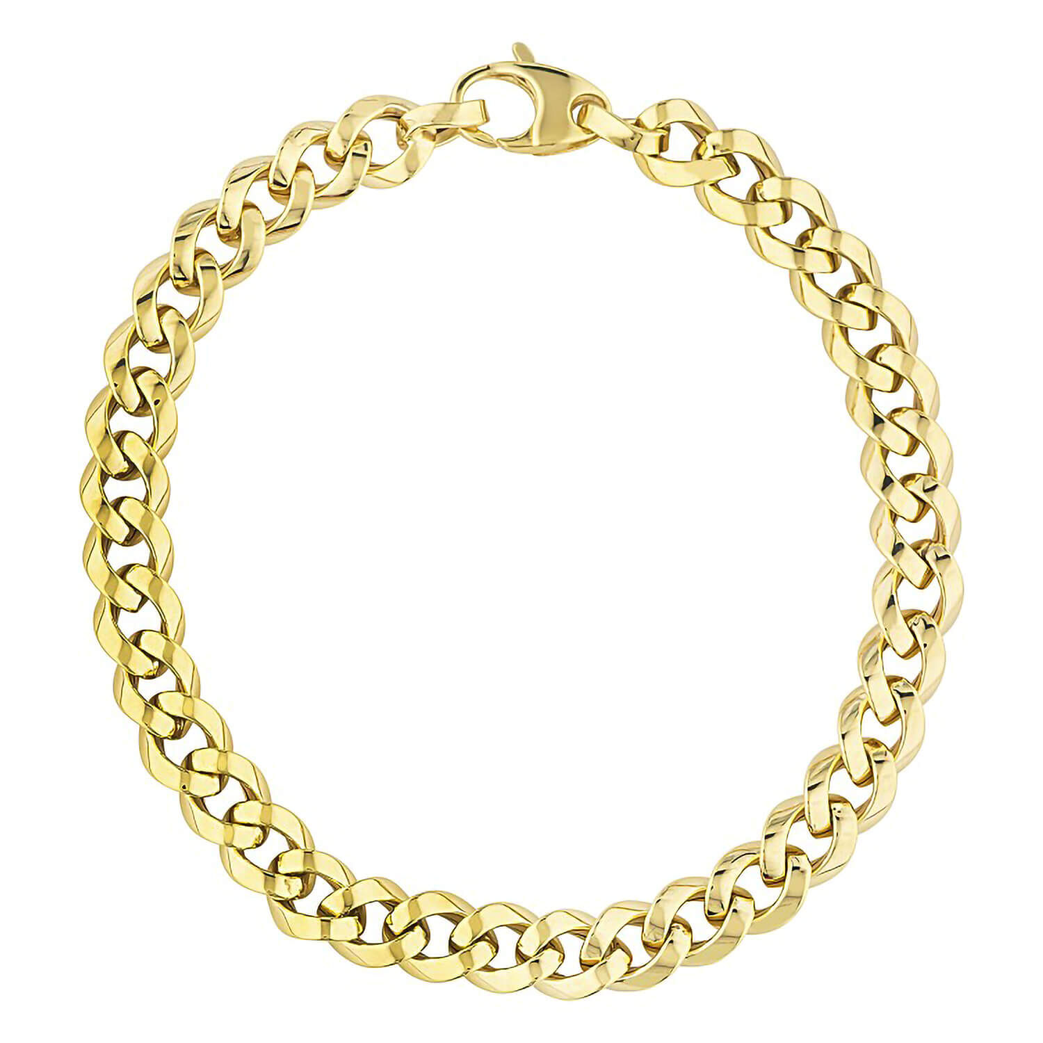9ct Curb Padlock Bracelet - Westende Jewellers