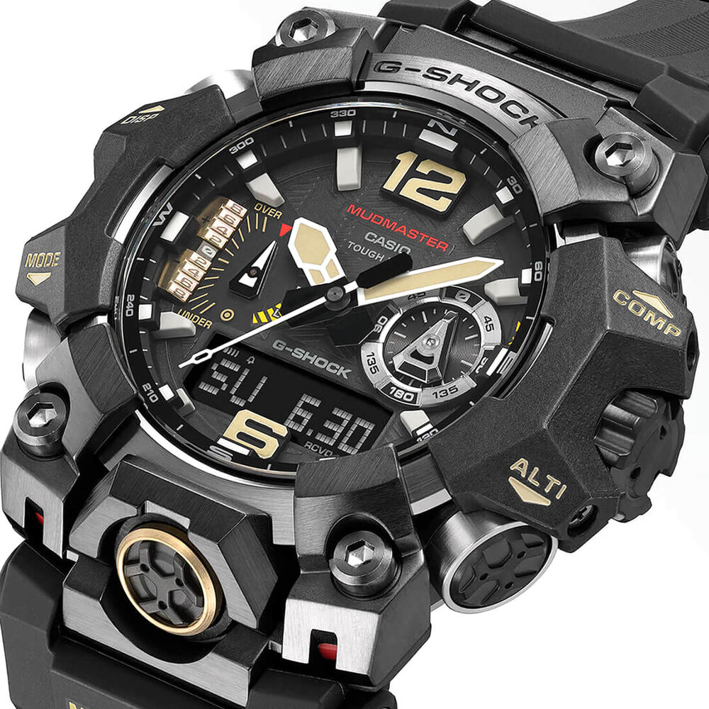 G-SHOCK Master of G Mudmaster 58.7mm Dial Black Resin Strap Watch image number 1
