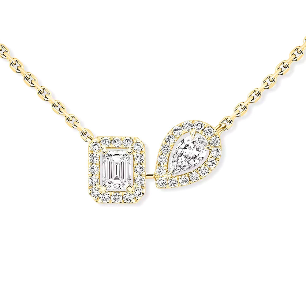 Messika My Twin Toi & Moi Yellow Gold 0.30ct Diamond Necklace image number 1