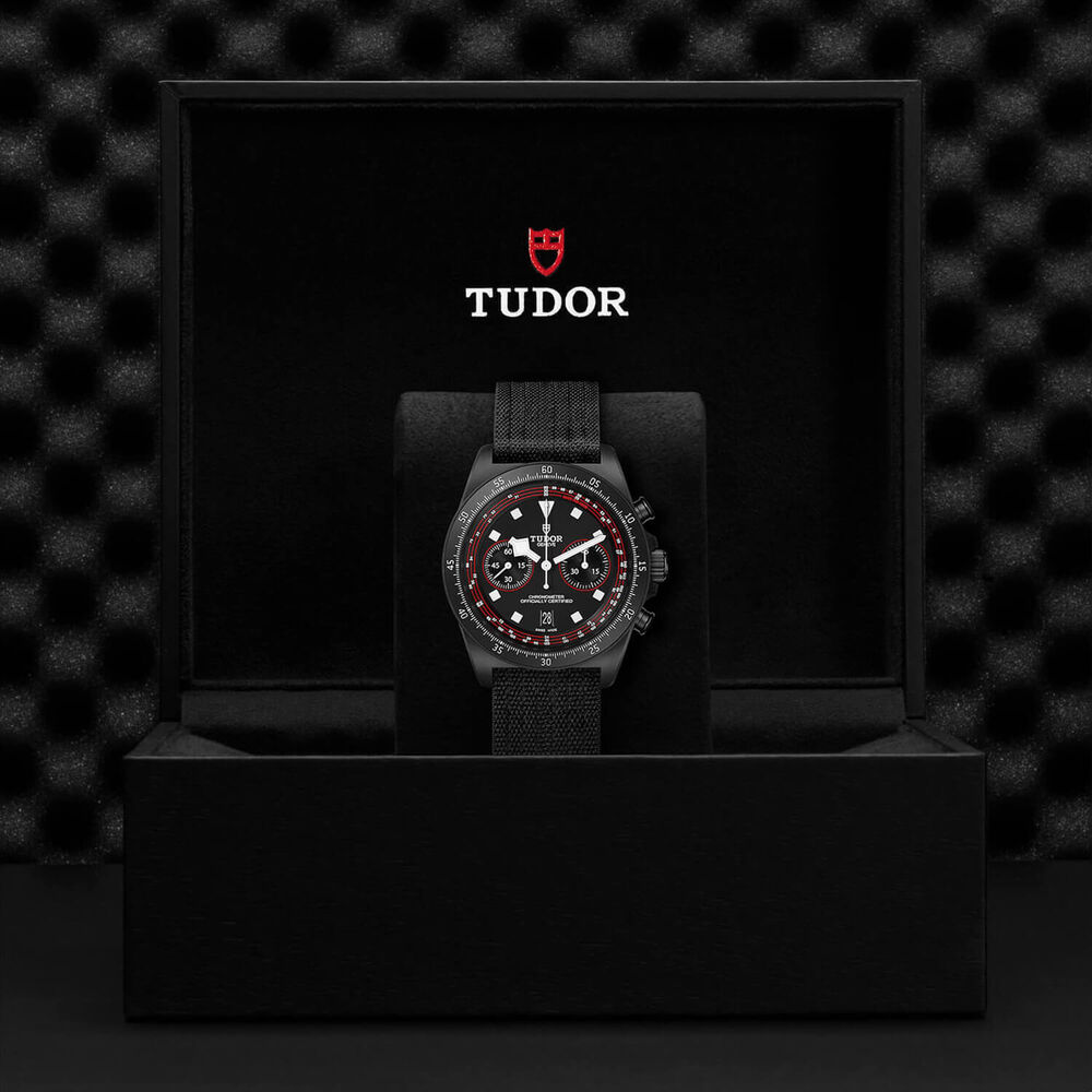 TUDOR Pelagos FXD Chrono Cycling Edition 43mm Black Dial Fabric Strap Watch image number 4