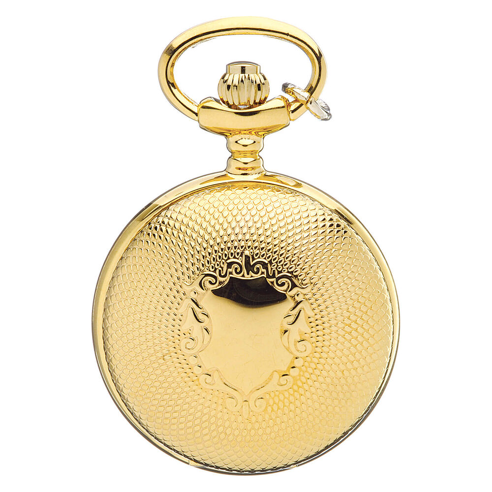 Jean Pierre gold-plated Hunter quartz pendant watch
