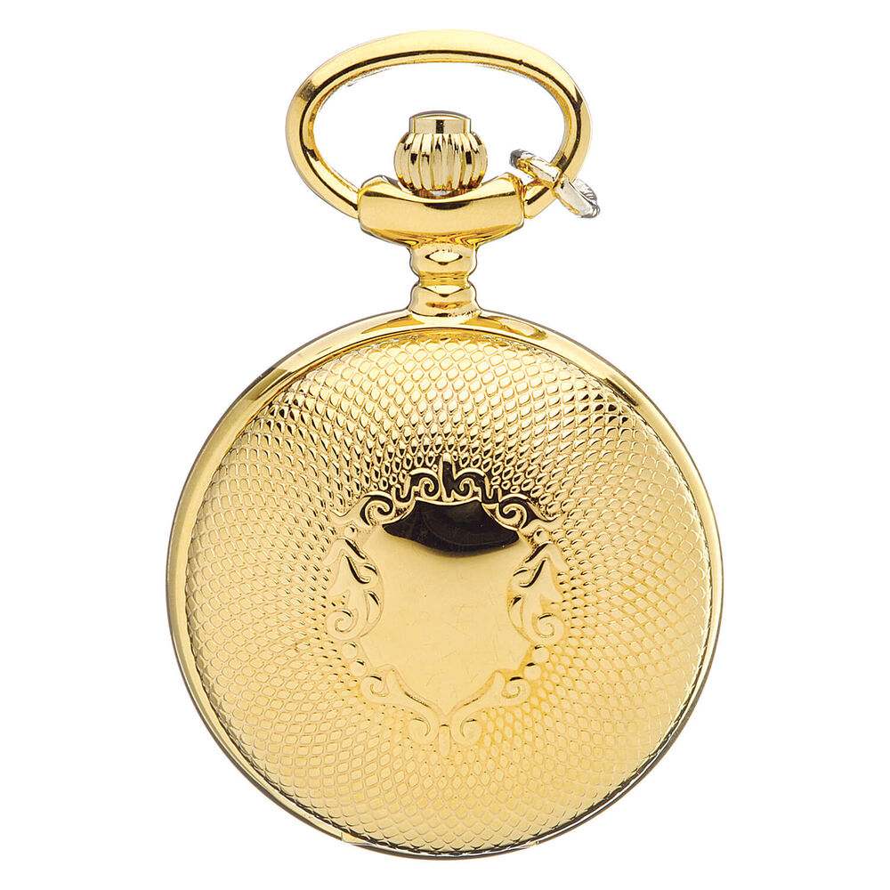 Jean Pierre gold-plated Hunter quartz pendant watch image number 1