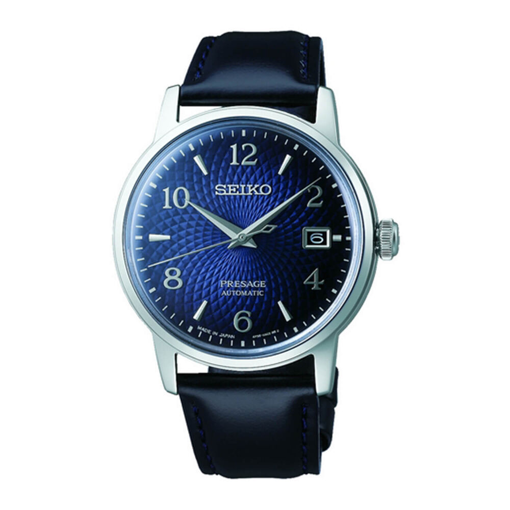 Seiko Presage Cocktail Collection 38.5mm Blue Dial Mens Watch