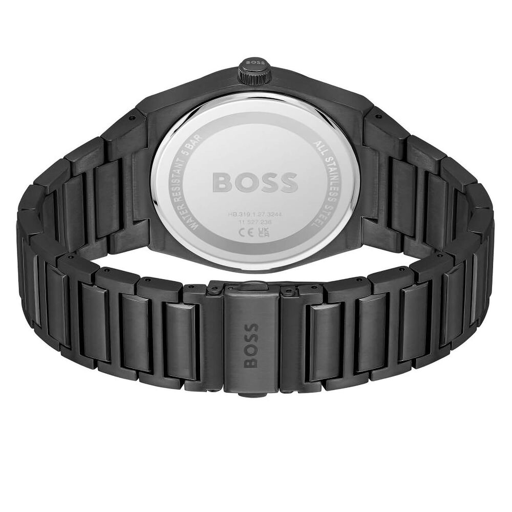 BOSS Steer 42mm Black IP Dial & Case Bracelet Watch