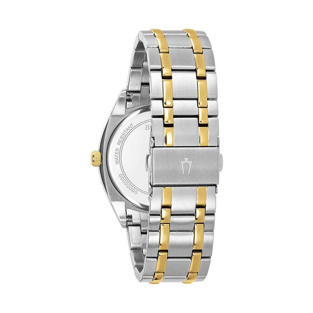 Bulova Surveyor 39mm Silver Dial Two Tone Steel Bracelet Watch image number 1