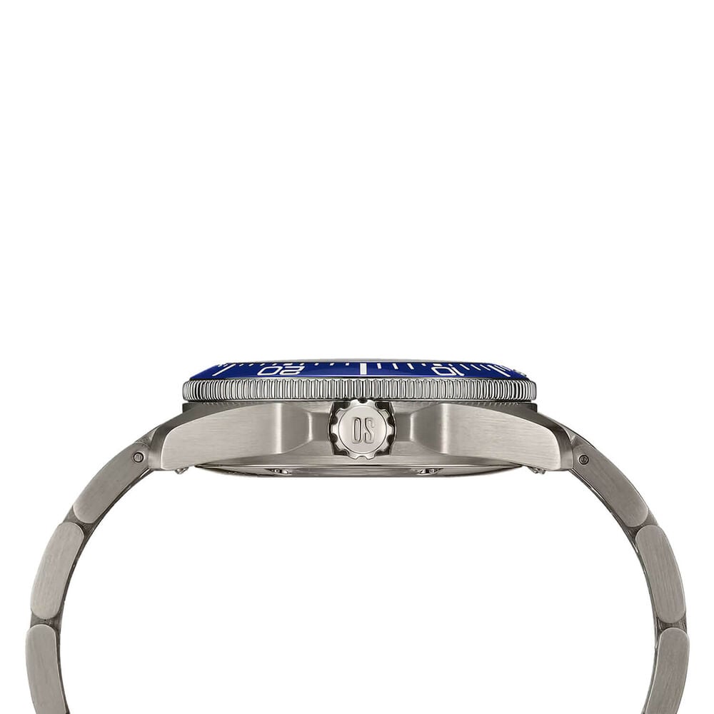Certina DS Action Diver 38mm Blue Dial Grey Titanium Bracelet Watch