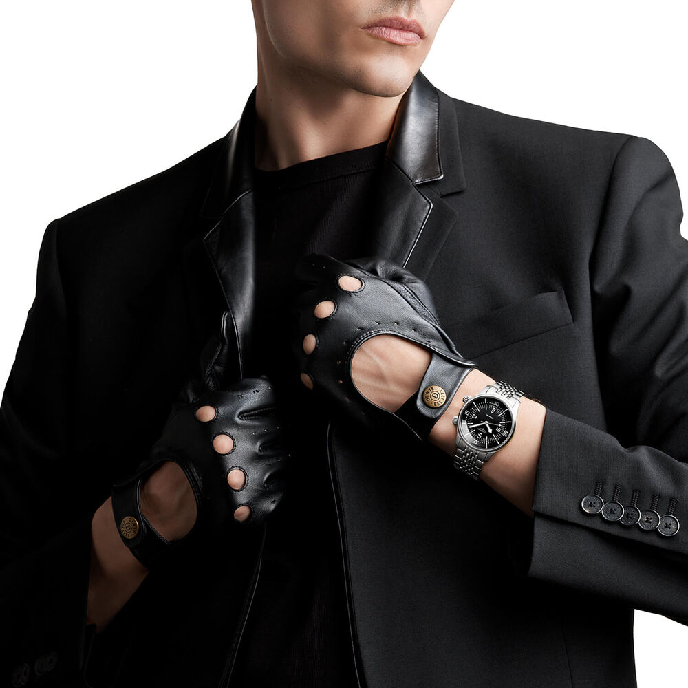 Longines Legend Diver 39mm Black Dial Stainless Steel Case Bracelet Watch image number 6