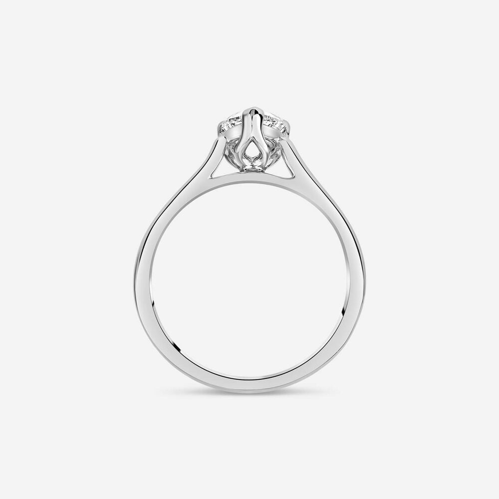 Born Platinum Lab Grown 1ct Pear Diamond Ring image number 3