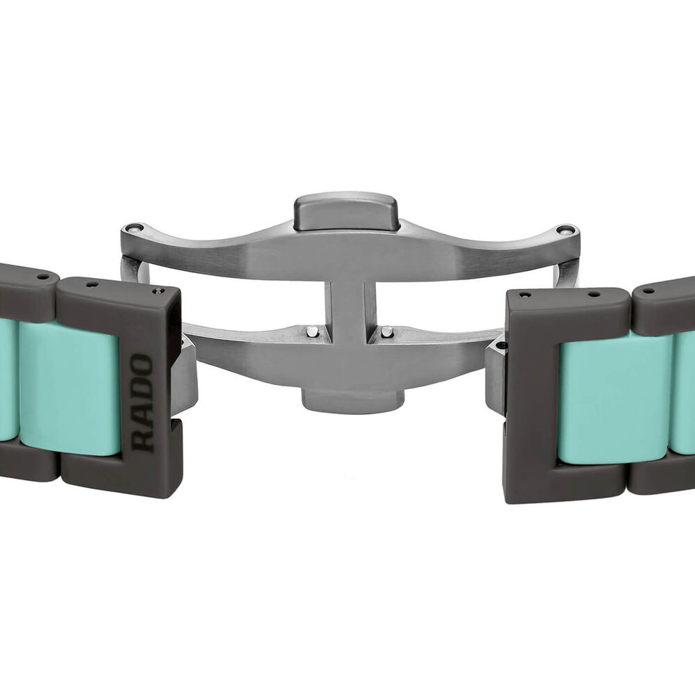 Rado True Square Thinline Les Couleurs™ Le Corbusier 37mm Black Dial Bracelet Watch image number 3