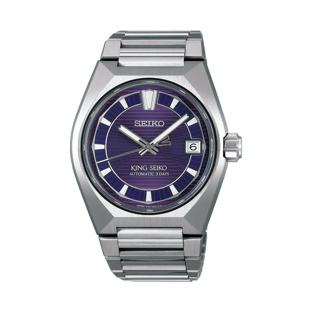 Seiko King Seiko VANAC "Tokyo Highway" Twilight Violet 41mm Purple Dial Titanium Bracelet Watch