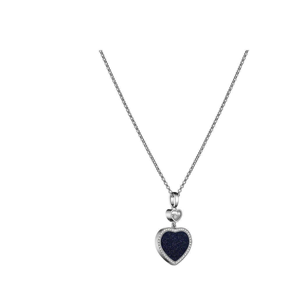 Chopard Happy Hearts 0.24ct Diamond 18ct White Gold Necklace