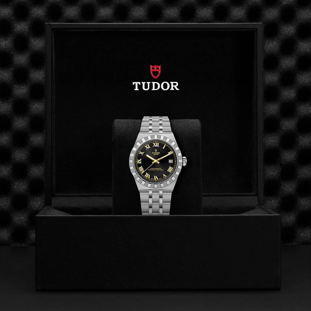 TUDOR Royal 36mm Black Dial Stainless Steel Bracelet Watch