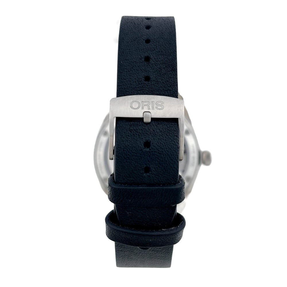 Pre-Owned Oris Divers 65 40mm Black Dial Leather Strap Watch image number 3