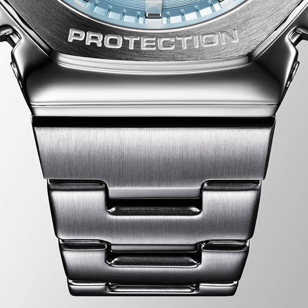G-SHOCK G-STEEL 49.3mm Ice Blue Dial Stainless Steel Bracelet Watch image number 5