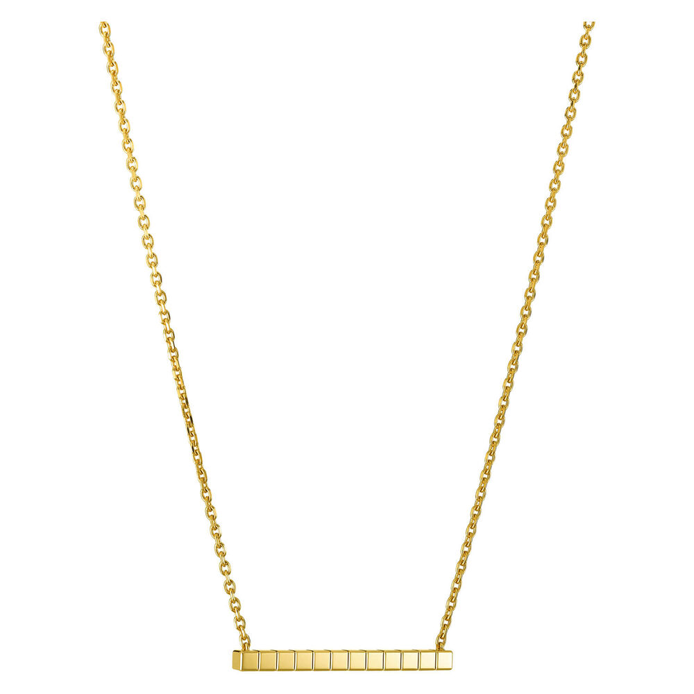 Chopard Ice Cube Yellow Gold Plain Thin Necklace image number 1