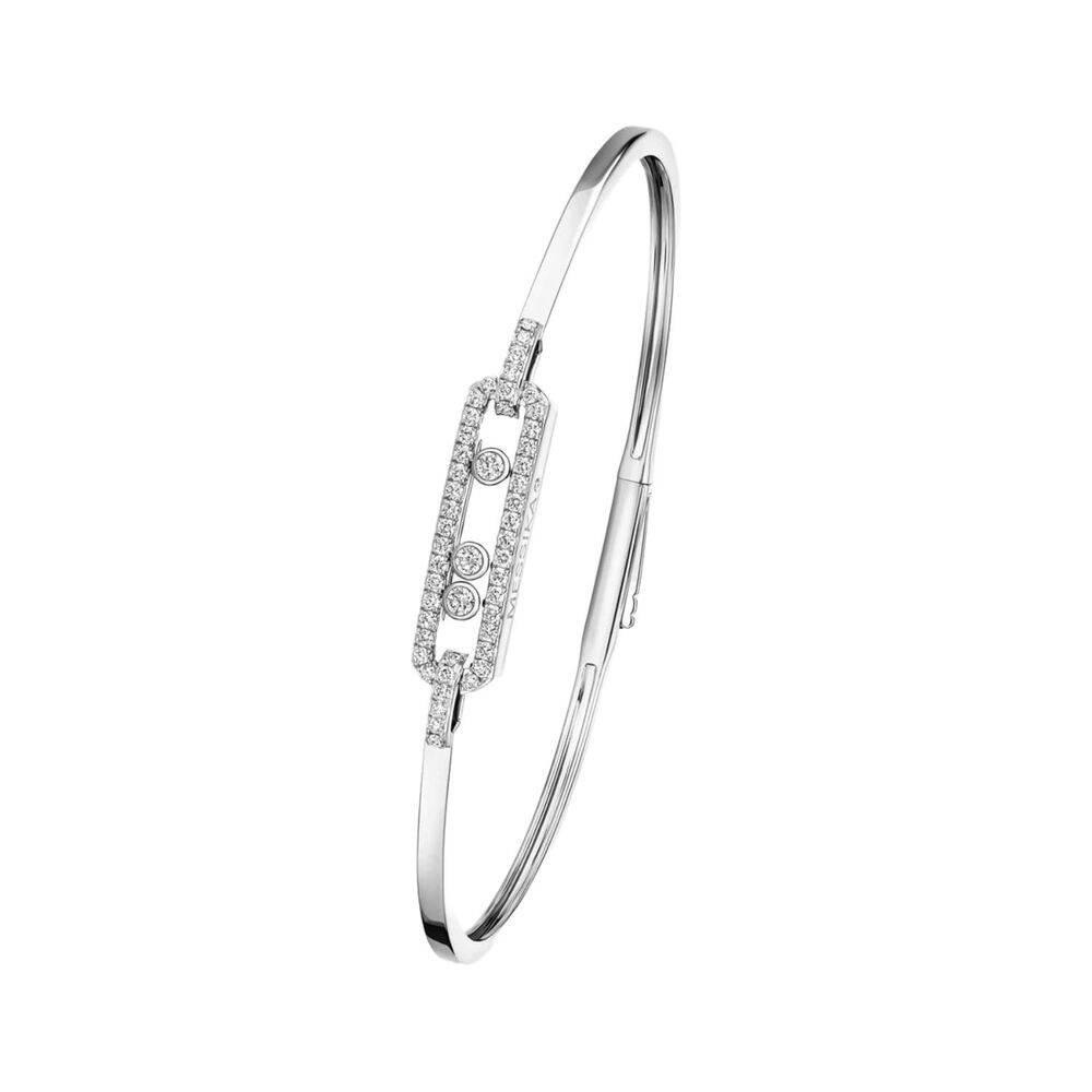 Messika Move Classic 0.35ct Diamond White Gold Bangle