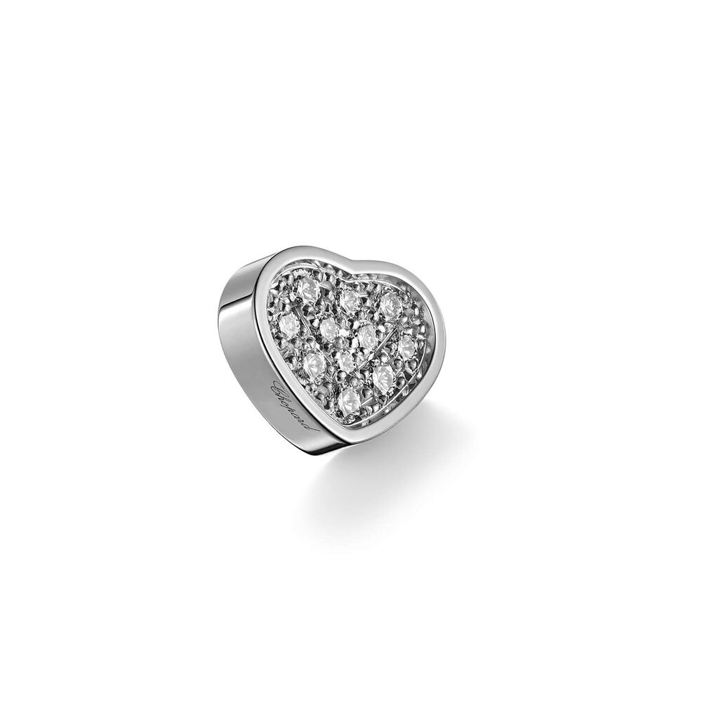 Chopard My Happy Hearts 11 Diamonds White Gold Single Stud Earring