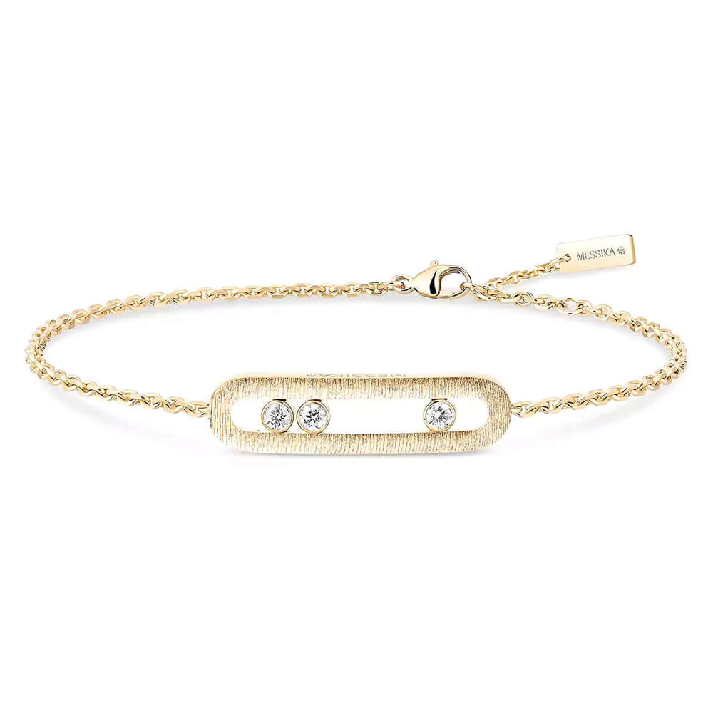 Messika Move Classic Ciselé Yellow Gold 0.20ct Diamond Bracelet