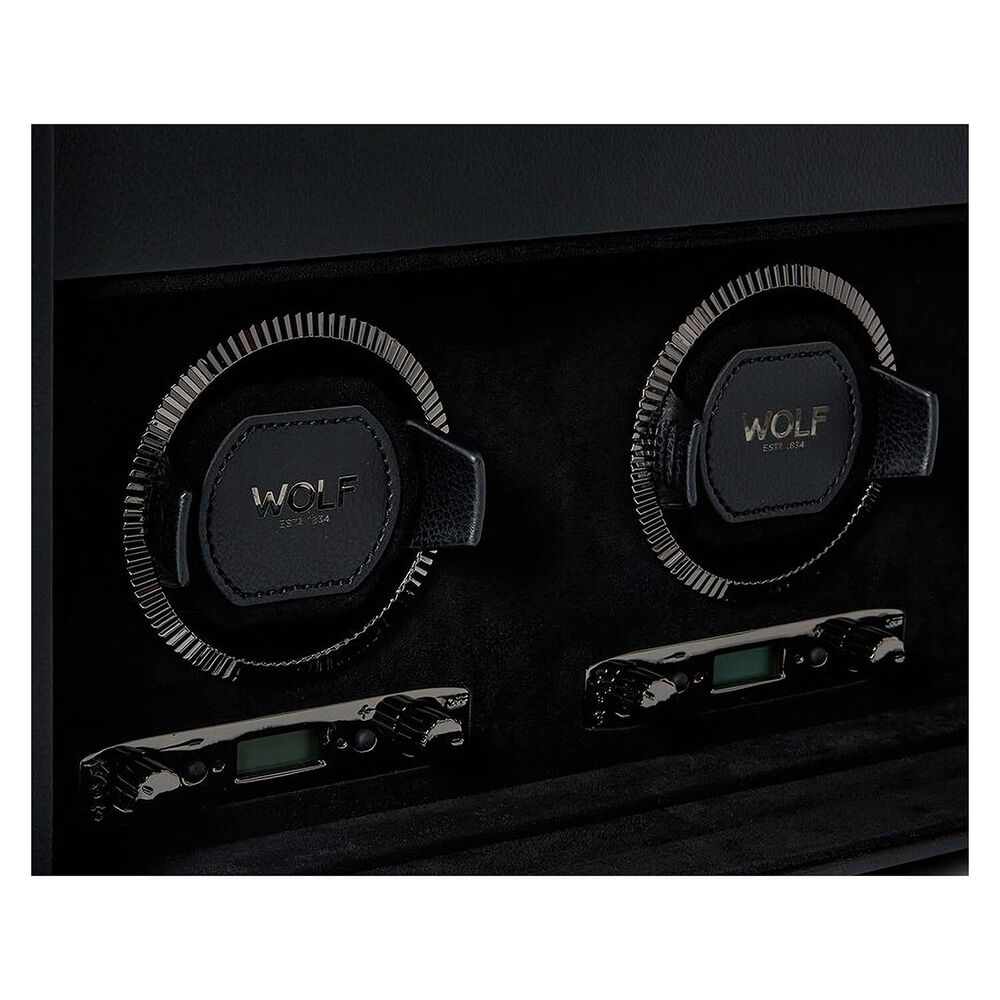 WOLF BRITISH RACING Triple Black Watch Winder image number 4