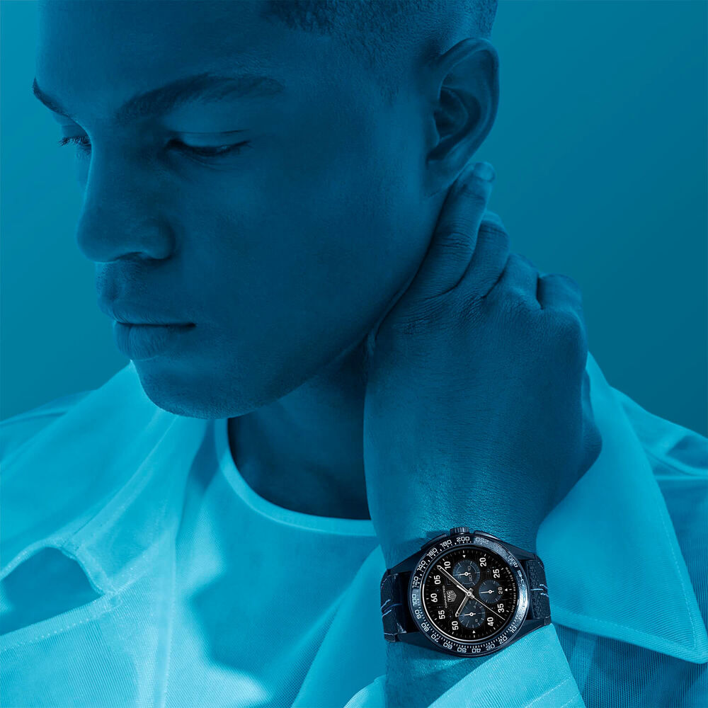 TAG Heuer Connected Calibre E4 Porsche Edition 45mm Black Dial Watch image number 6
