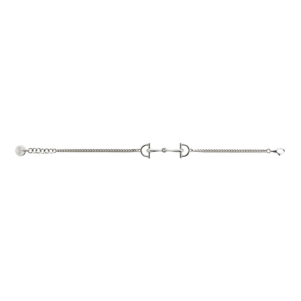 Gucci Staffa Sterling Silver Chain Bracelet