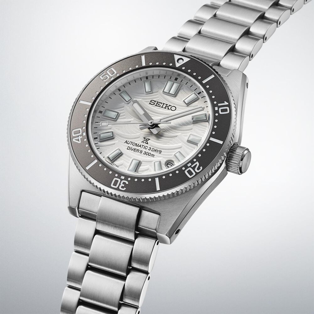 Seiko Prospex 1965 Heritage Diver’s 60th Anniversary Edition 40mm Silver Dial Bracelet Watch image number 2