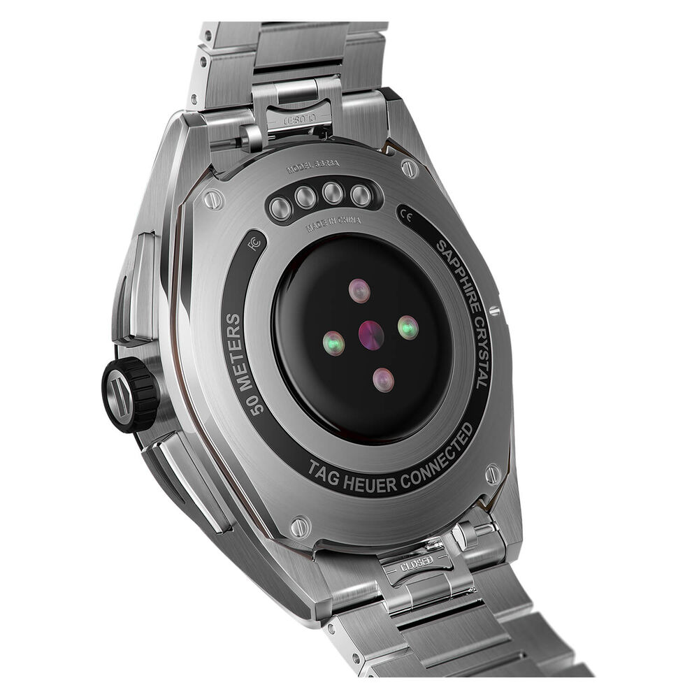TAG Heuer Connected Calibre E4 45mm Dial Touch Screen Stainless Steel Bracelet Watch image number 4