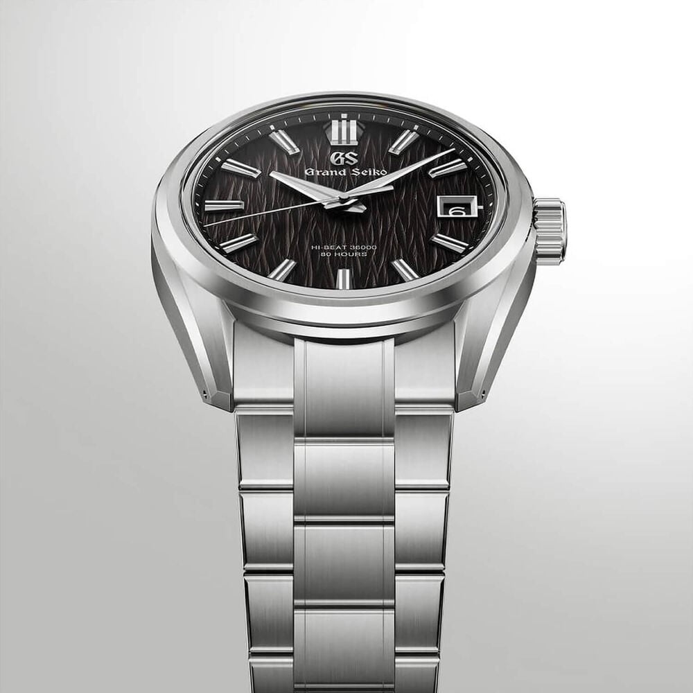 Grand Seiko Evolution 9 'Night Birch' Hi-Beat 40mm Black Dial Titanium Bracelet Watch