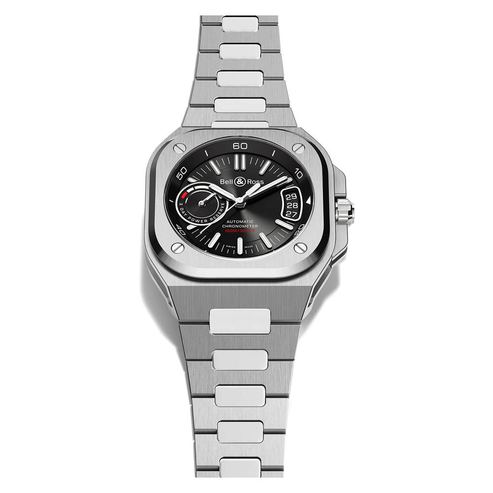 Bell & Ross BRX5 41mm Black Dial Steel Bracelet Watch image number 1