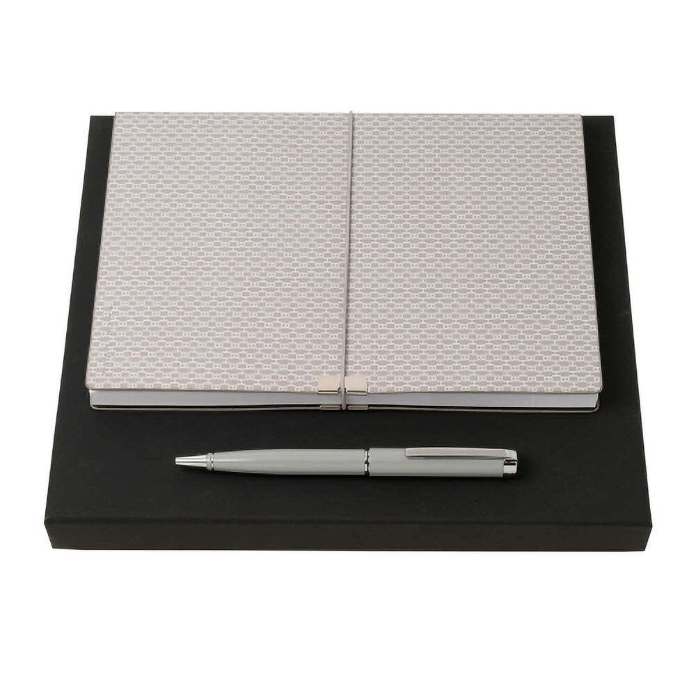 Hugo Boss Ace Grey Notepad & Pen Set