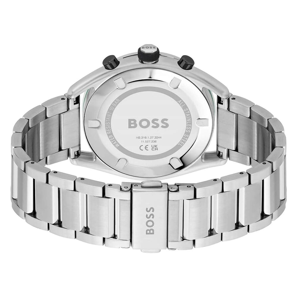 BOSS Center Court 44mm Black Chronograph Dial Steel Bracelet Watch image number 1