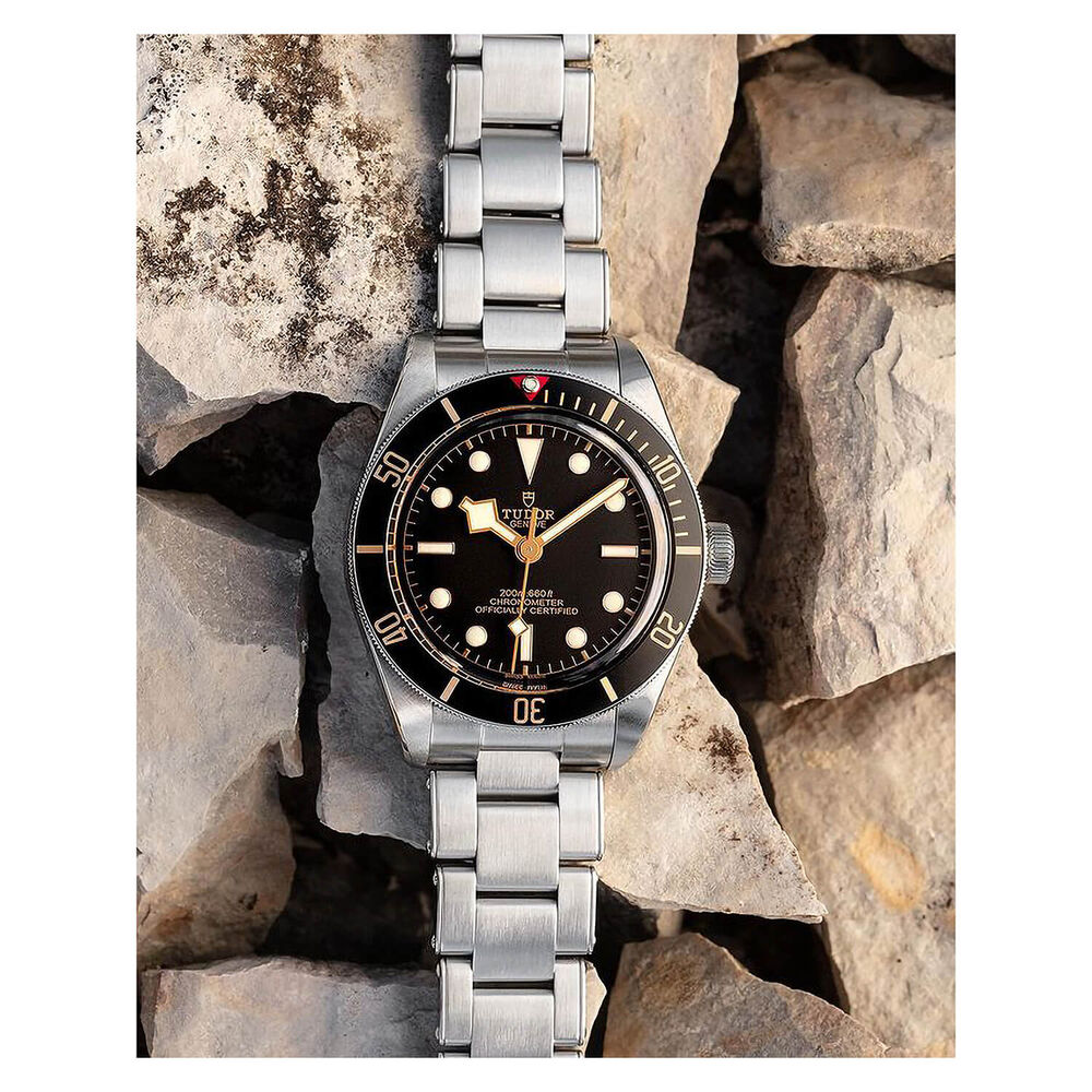 TUDOR Heritage Black Bay 41mm Steel Case And Bracelet Watch at  