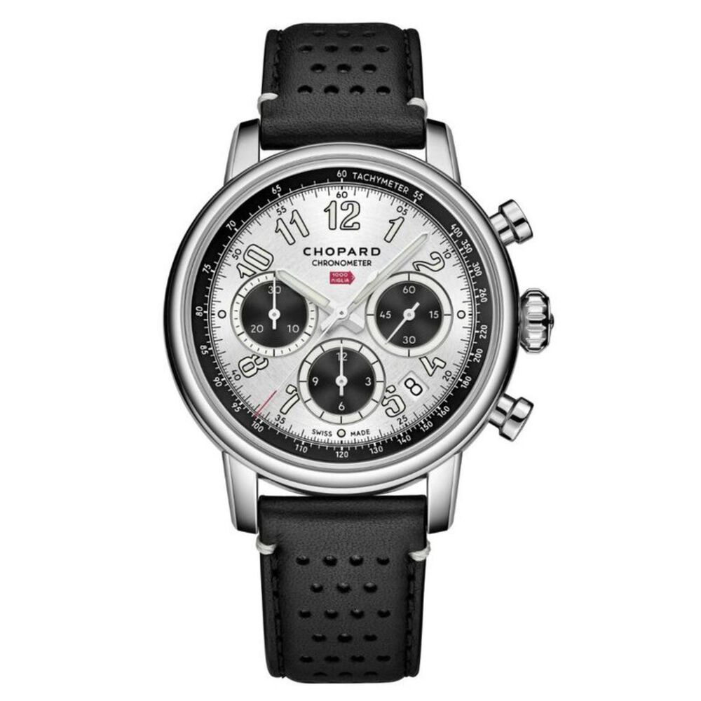 Chopard Mille Miglia 40.5mm Silver Dial Steel Case Black Strap Watch image number 0