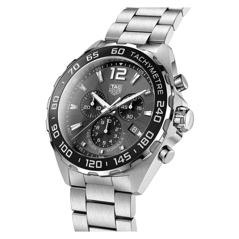 TAG Heuer Formula 1 Chronograph 43mm Black Dial Stainless Steel Bracelet Watch image number 2