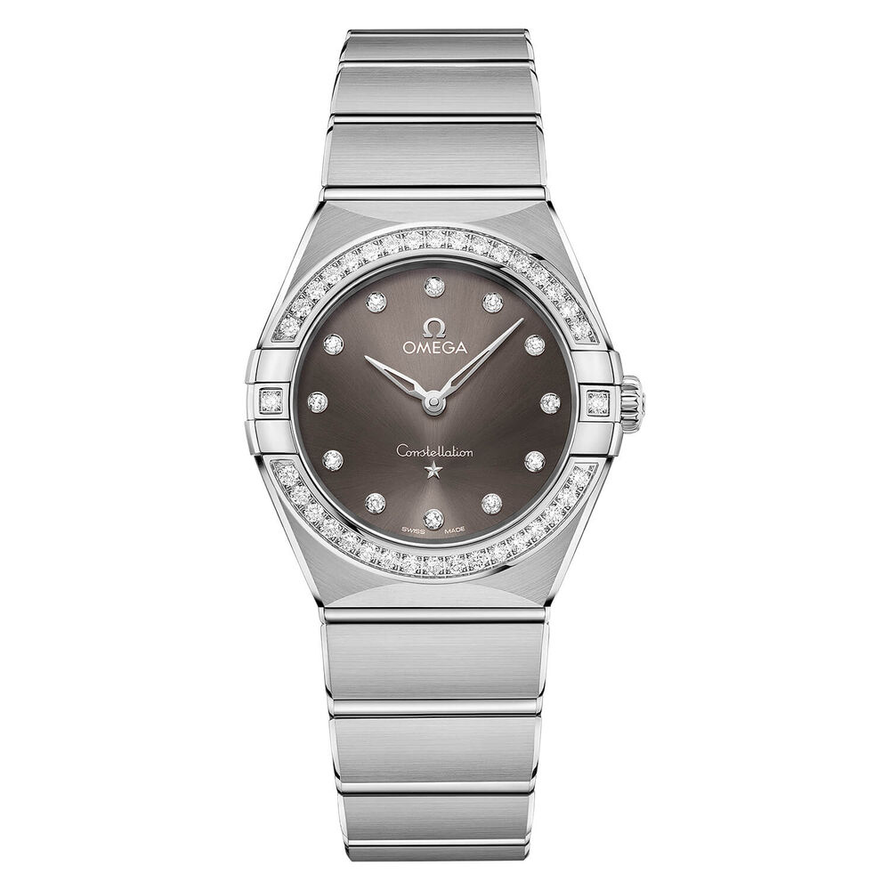 Omega Constellation Diamond & Steel 28mm Ladies' Watch