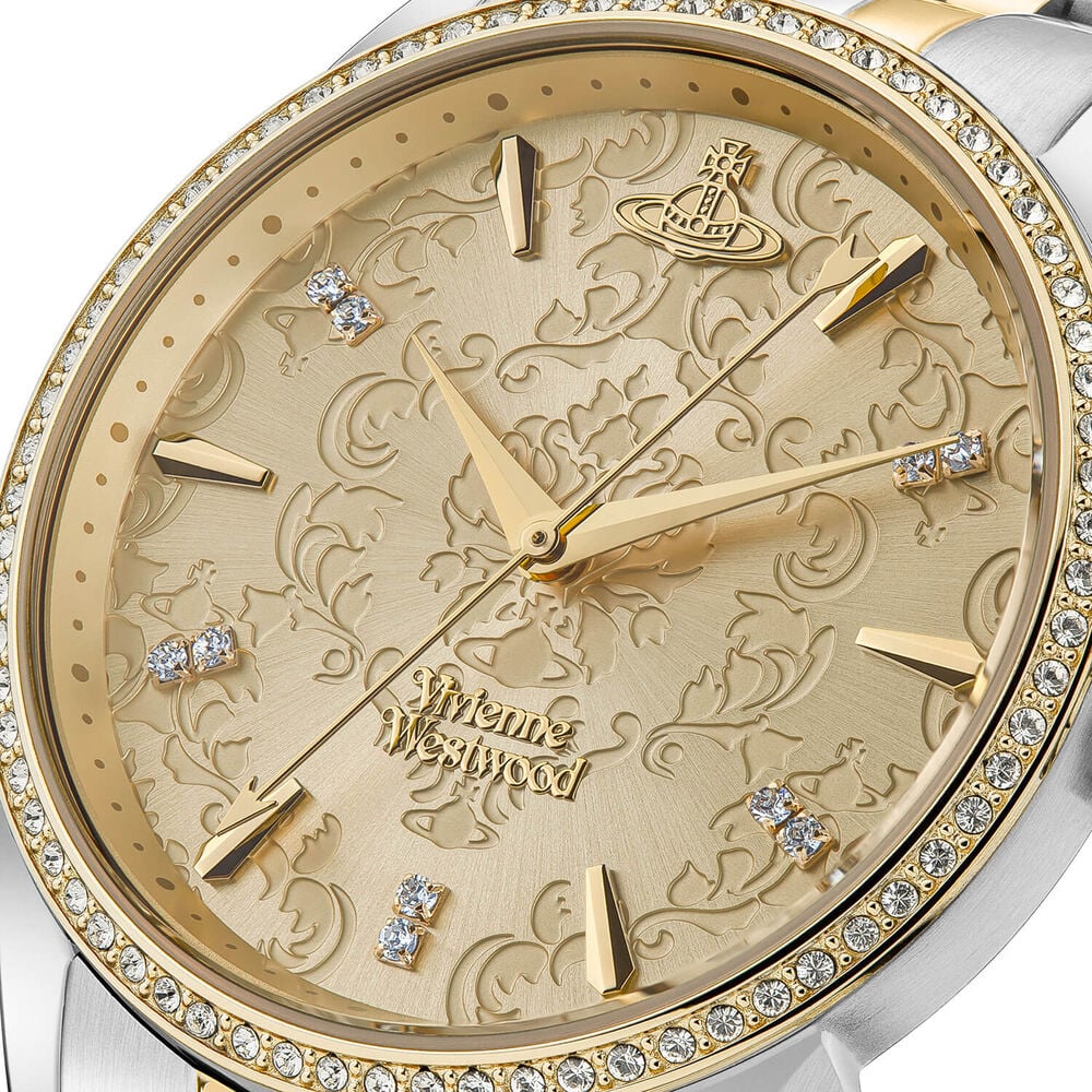 Vivienne Westwood The Wallace 38mm Champagne Dial Two Tone Steel Bracelet Watch image number 2