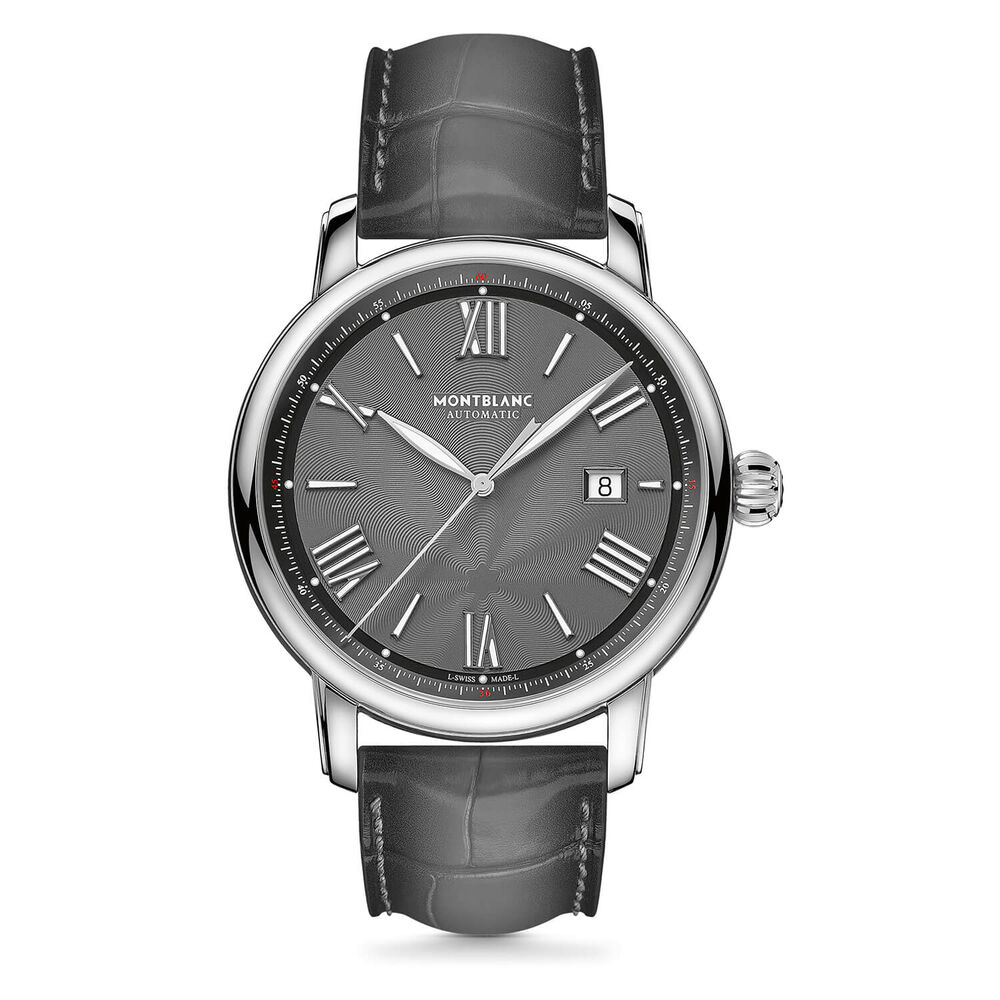 Montblanc Star Legacy 43mm Grey Dial & Strap Watch image number 0