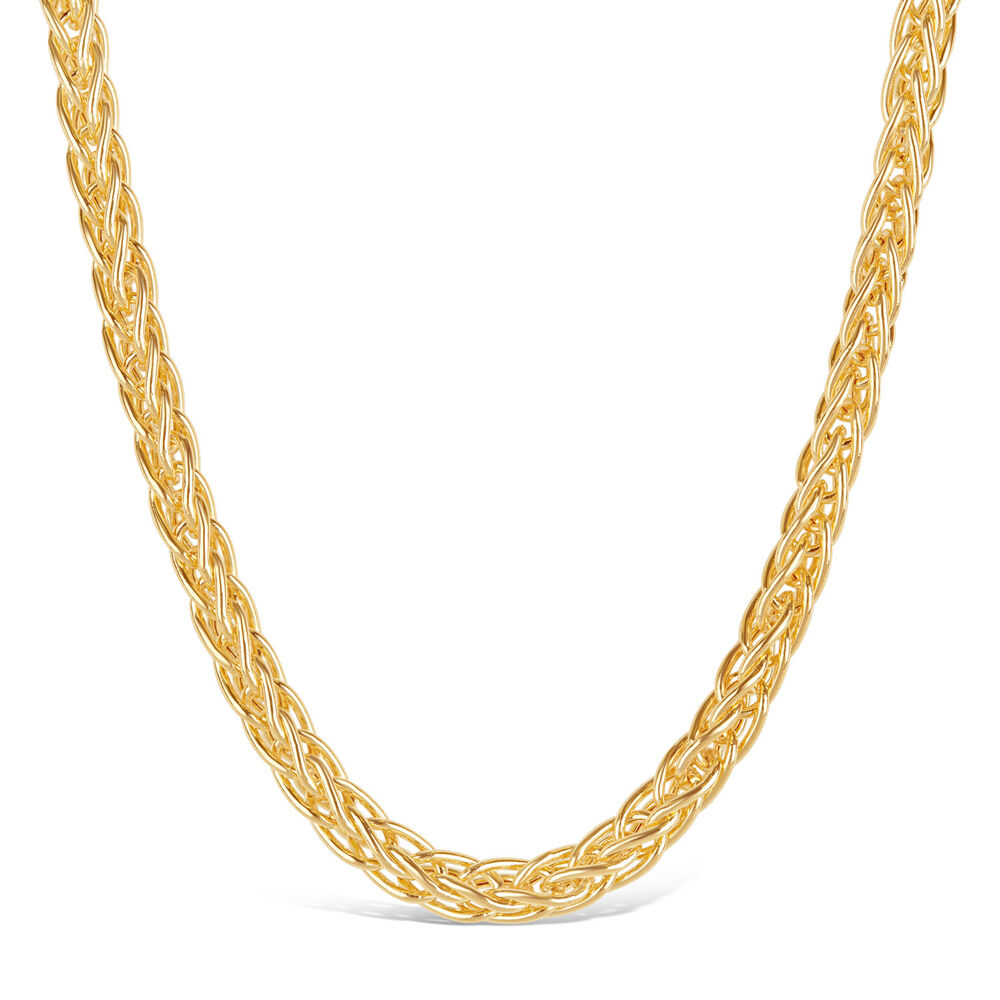 9ct Yellow Gold Spiga Chain Link Necklace