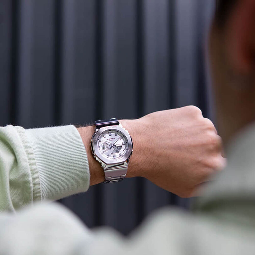 G-SHOCK G-STEEL 49.3mm Silver Dial Stainless Steel Bracelet Watch