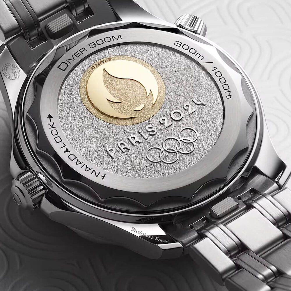 OMEGA Seamaster Diver 300M  Master Chronometer Paris 2024 42mm White Dial Bracelet Watch image number 3
