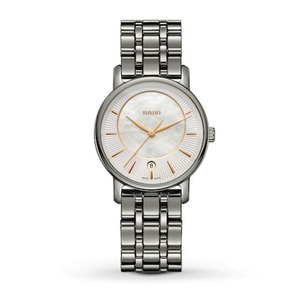 Rado DiaMaster Mother Of Pearl Dial Ceramic Case Bracelet Watch