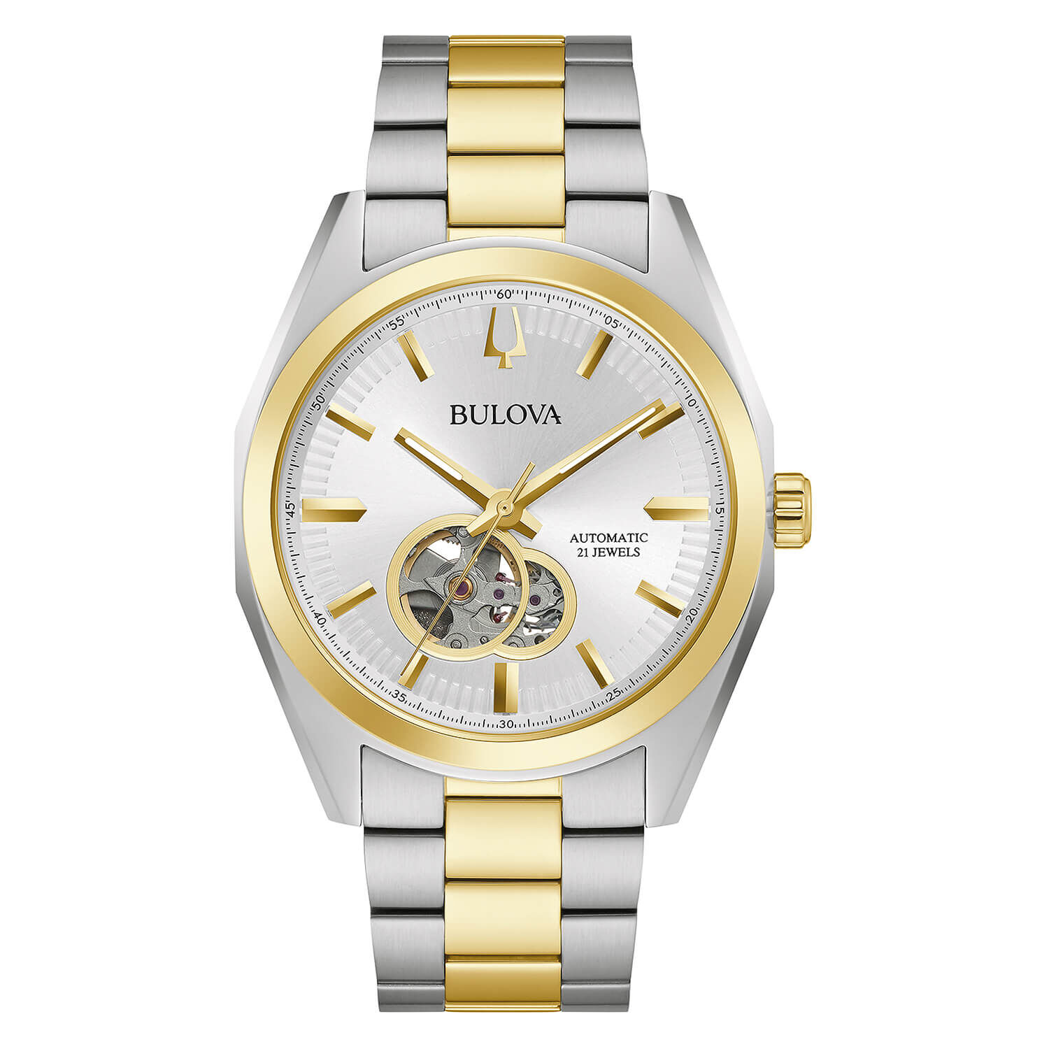 Silver bulova sales mens watch