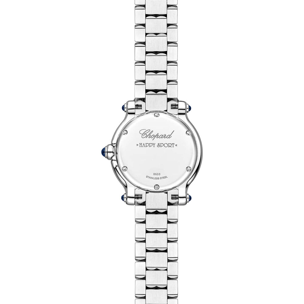 Chopard Happy Sport The First 26mm Silver Toned Dial 0.15ct Diamonds Steel Bracelet Watch