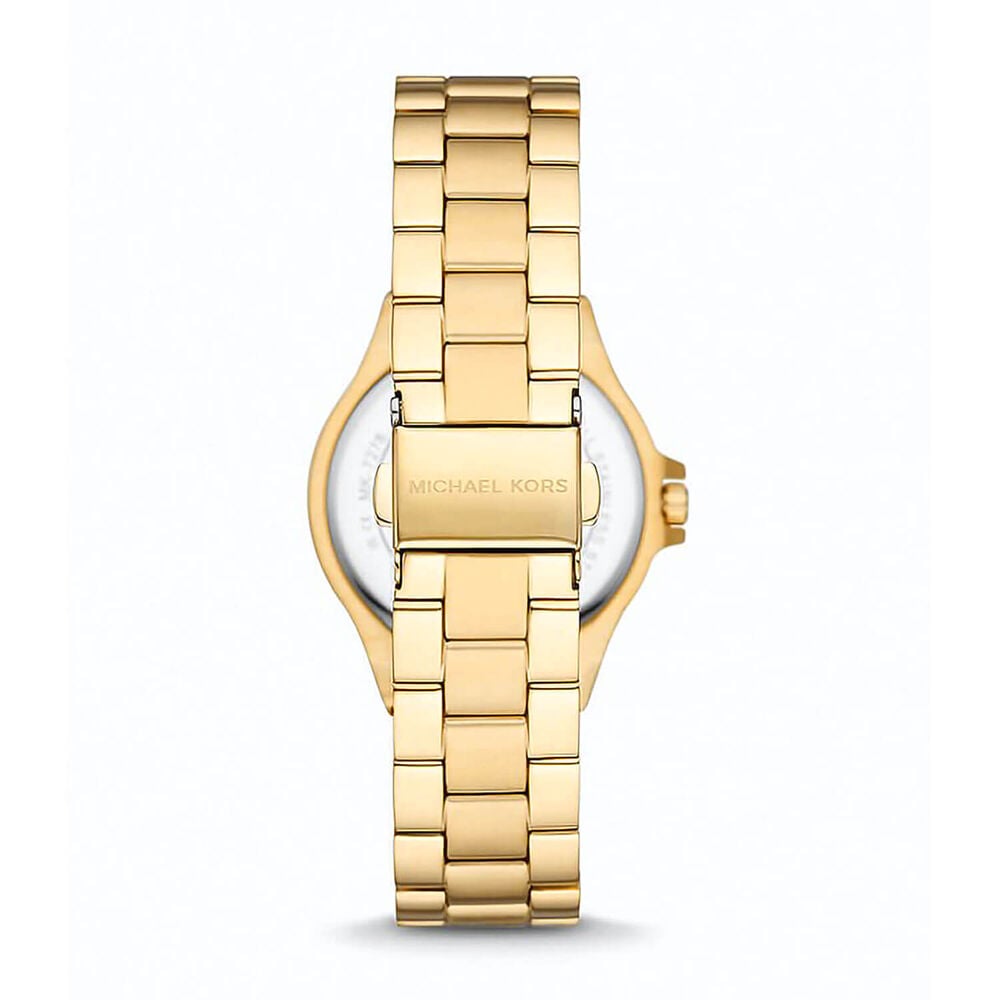Michael Kors Lennox 33mm Silver Dial Yellow Gold Bracelet Ladies' Watch image number 2