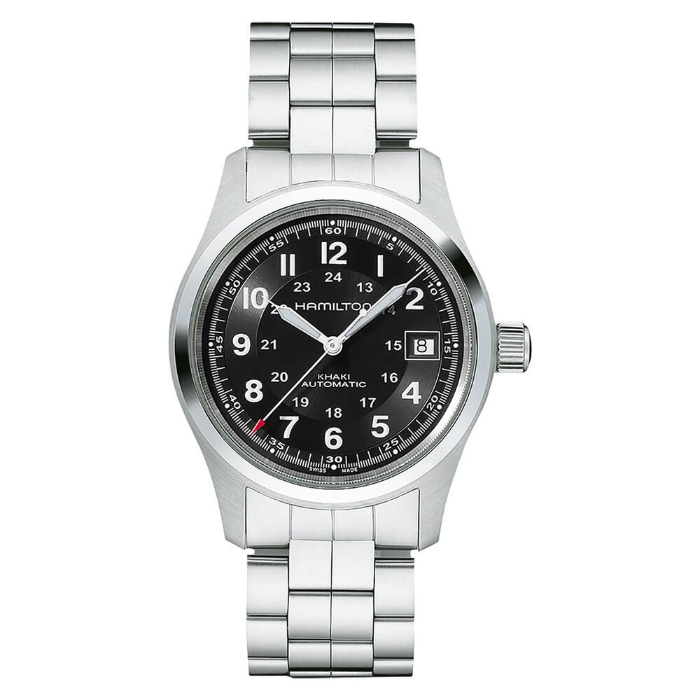 Hamilton Khaki Field 38mm Black Dial Bracelet Watch image number 0