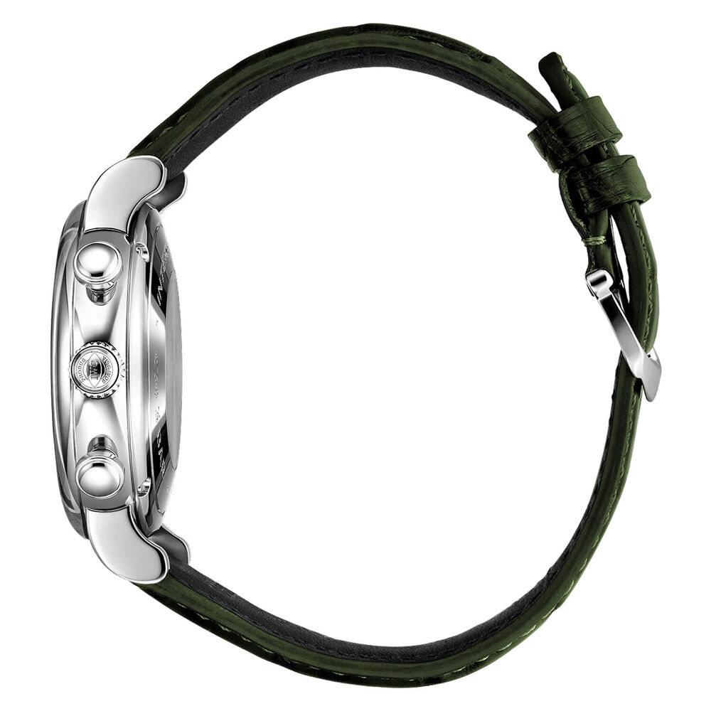 IWC Schaffhausen Portofino 39mm Green Dial Leather Strap Watch image number 4