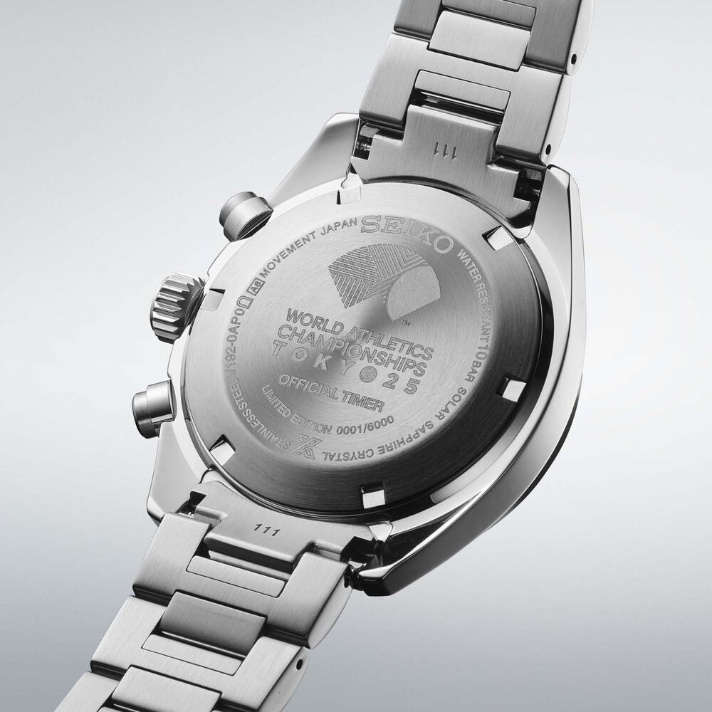 Seiko Prospex Speedtimer 2025 Tokyo World Athletics Championships Edition Edo Purple Watch image number 6