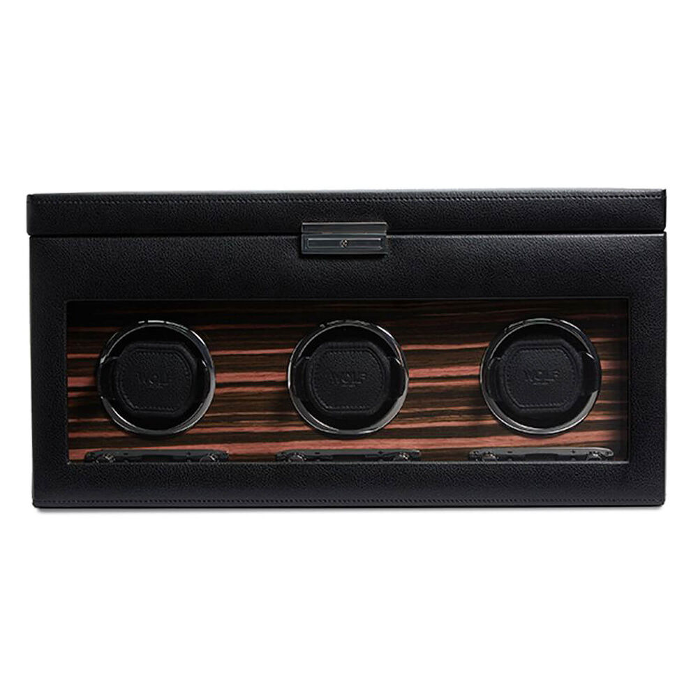 WOLF ROADSTER Triple Black Watch Winder image number 0