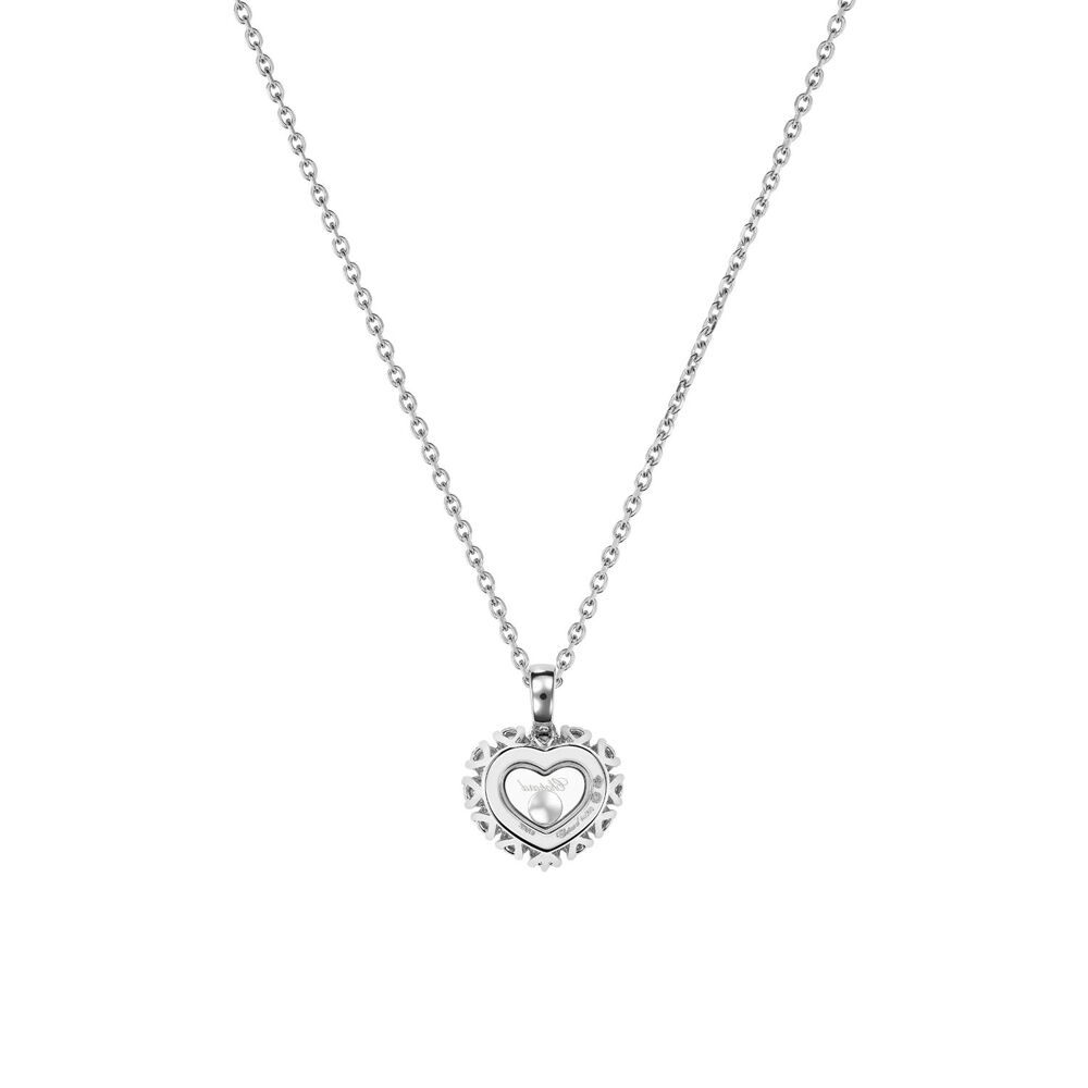 Chopard Happy Diamonds 18ct White Gold 0.64ct Heart Necklace image number 3